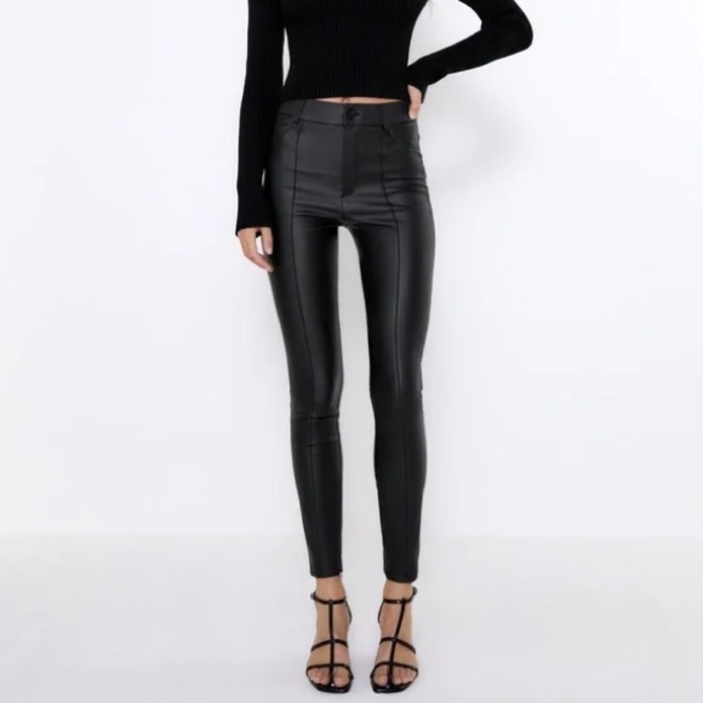 Zara Leather Leggings